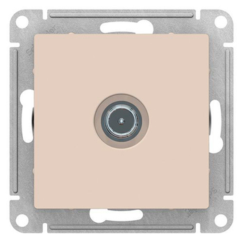 Розетка TV SE AtlasDesign оконечная 1DB, бежевая, механизм - Электрика, НВА - Выключатели и розетки - Розетки - . Магазин оборудования для автономного и резервного электропитания Ekosolar.ru в Ноябрьске