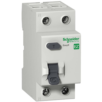 Дифференциальный выключатель Schneider Electric (УЗО) EASY 9 2P 40А 30мА AC 4,5 кА - Электрика, НВА - Модульное оборудование - Дифференциальные автоматы - . Магазин оборудования для автономного и резервного электропитания Ekosolar.ru в Ноябрьске