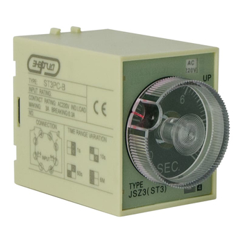 Реле времени 220V ST3PC-B (0.1-1s/10s/60s/6 min) Энергия - Электрика, НВА - Реле, автоматизация и управление - Реле времени - . Магазин оборудования для автономного и резервного электропитания Ekosolar.ru в Ноябрьске