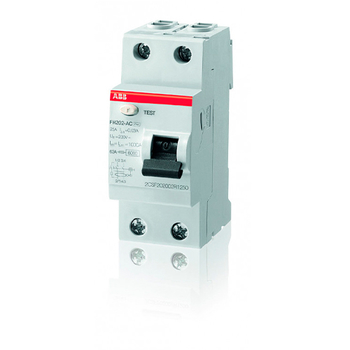 ABB FH202AC УЗО 2P 40A 30mA (AC) - Электрика, НВА - Модульное оборудование - Узо - . Магазин оборудования для автономного и резервного электропитания Ekosolar.ru в Ноябрьске