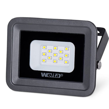 Светодиодный прожектор WOLTA WFL-10W/06W серый 5500K 10Вт SMD IP65 850Лм - Светильники - Прожекторы - . Магазин оборудования для автономного и резервного электропитания Ekosolar.ru в Ноябрьске