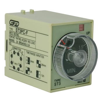 Реле времени 220V ST3PC-F (0.25-2m/20m/2h/12h) Энергия - Электрика, НВА - Реле, автоматизация и управление - Реле времени - . Магазин оборудования для автономного и резервного электропитания Ekosolar.ru в Ноябрьске