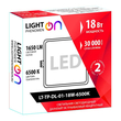 Светильник LightPhenomenON Downlight LT-TP-DL-01-18W-6500K встраиваемый квадратный 170х170 LED - Светильники - Светильники DOWNLIGHT - . Магазин оборудования для автономного и резервного электропитания Ekosolar.ru в Ноябрьске