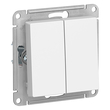 Выключатель Schneider Electric AtlasDesign 2-клавишный сх.5, 10АХ, белый, механизм - Электрика, НВА - Выключатели и розетки - Выключатели - . Магазин оборудования для автономного и резервного электропитания Ekosolar.ru в Ноябрьске
