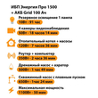 ИБП для котла Энергия Про 1500 + Аккумулятор Grid 100 Ah 12 v (1100Вт - 50мин) - ИБП и АКБ - ИБП для котлов - . Магазин оборудования для автономного и резервного электропитания Ekosolar.ru в Ноябрьске