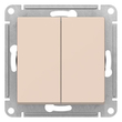 Выключатель Schneider Electric AtlasDesign 2-клавишный сх.5, 10АХ, бежевый, механизм - Электрика, НВА - Выключатели и розетки - Выключатели - . Магазин оборудования для автономного и резервного электропитания Ekosolar.ru в Ноябрьске