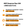 ИБП для котла Энергия Про 500 + Аккумулятор Grid 75 Ah 12 v (300Вт - 137мин) - ИБП и АКБ - ИБП для котлов - . Магазин оборудования для автономного и резервного электропитания Ekosolar.ru в Ноябрьске